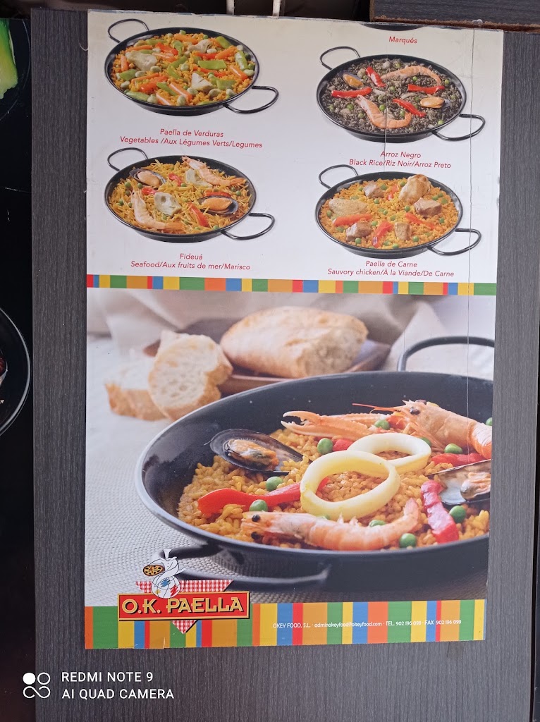 Restaurante MEIWEI — Carta