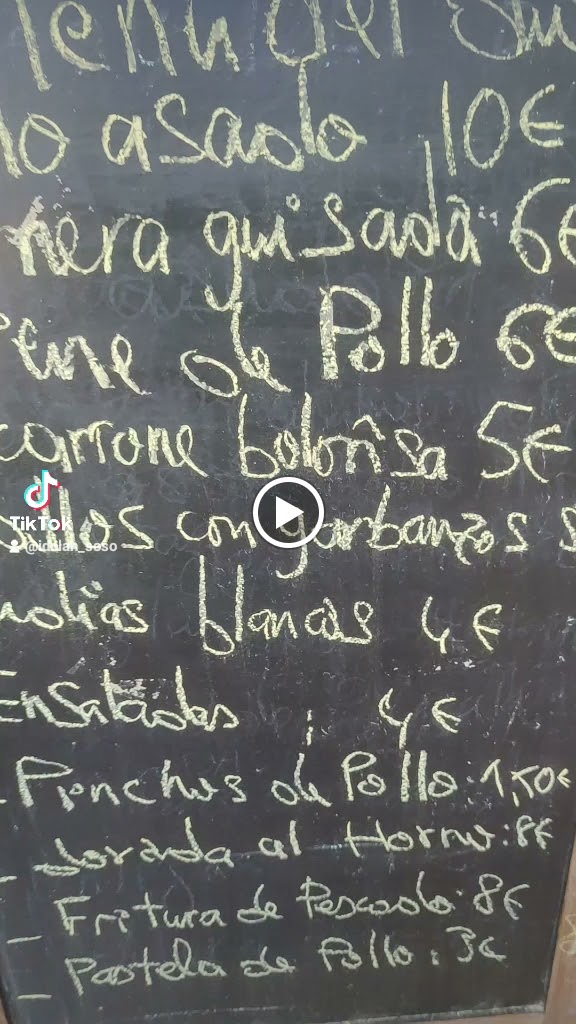 Idolan Restaurante — Carta