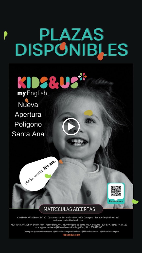 Kids&Us Cartagena Santa Ana - Academia de ingles para ninos en Cartagena — Videos