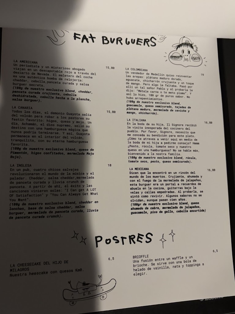 8Burgers — Carta