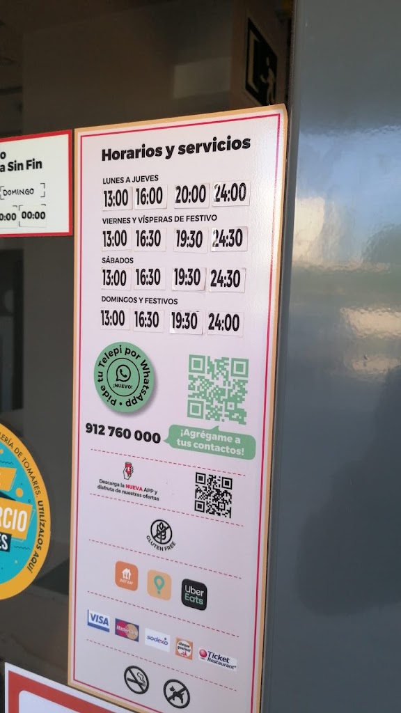 Telepizza Tomares - Comida a Domicilio — Carta