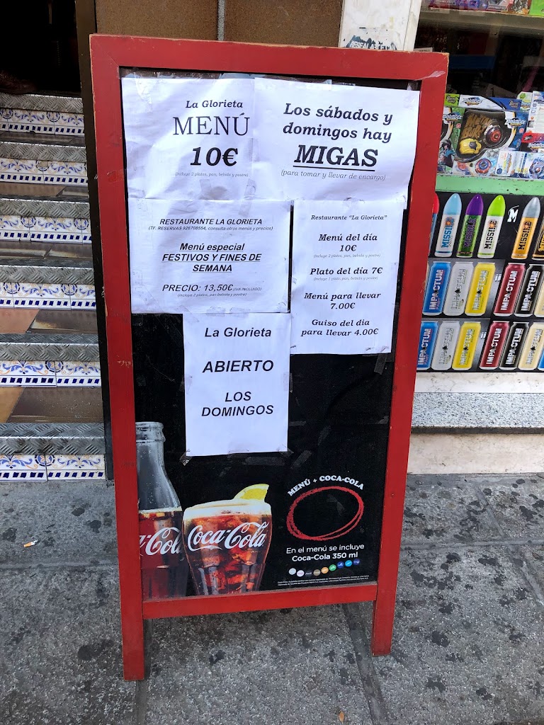 La Glorieta Restaurante — Carta