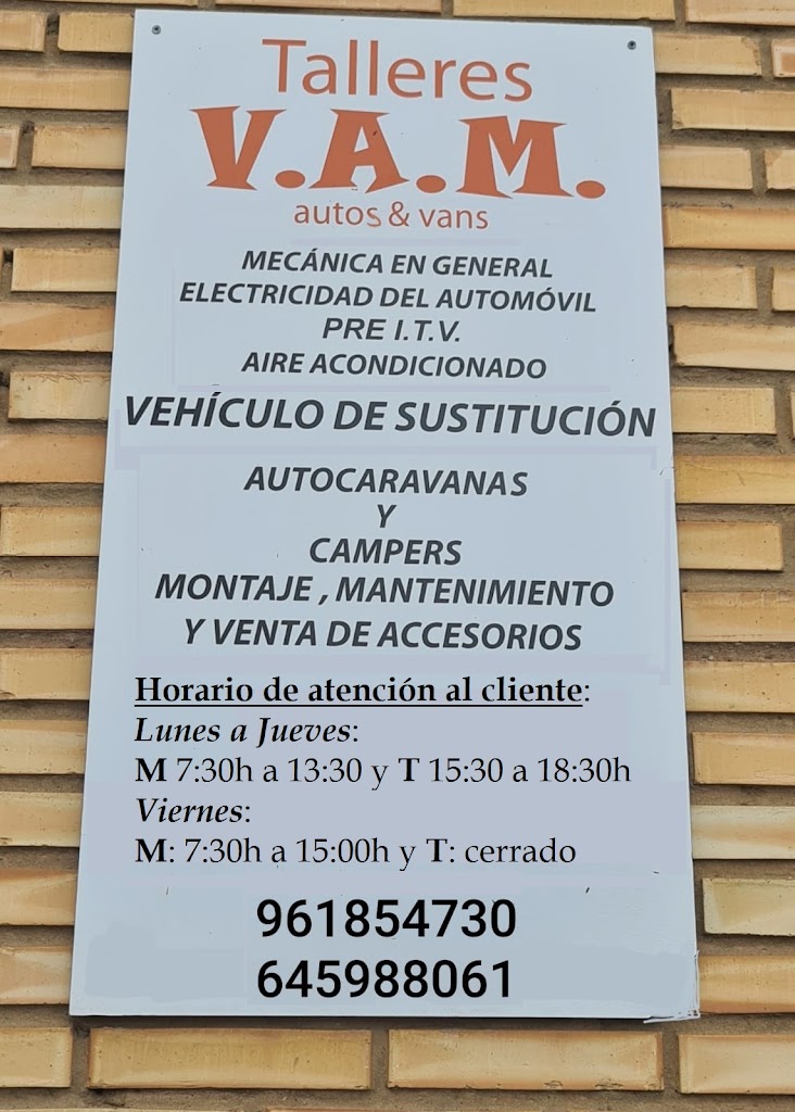 Talleres V.A.M. autos & vans — Del propietario