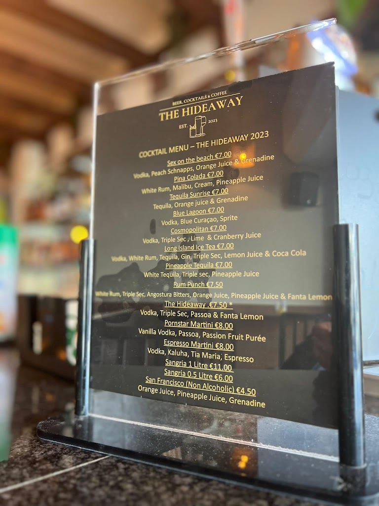 The Hideaway Puerto Del Carmen — Carta