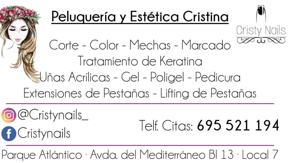 Peluqueria y Estetica Cristina — Carta