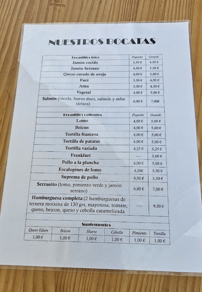 PASTELERIA LIVORNO — Carta