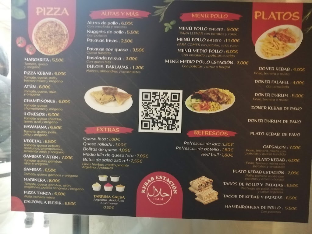 Kebab Estacion — Carta