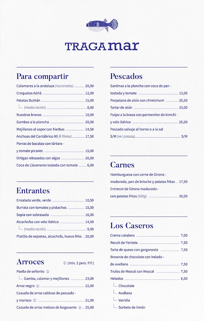 Tragamar — Carta