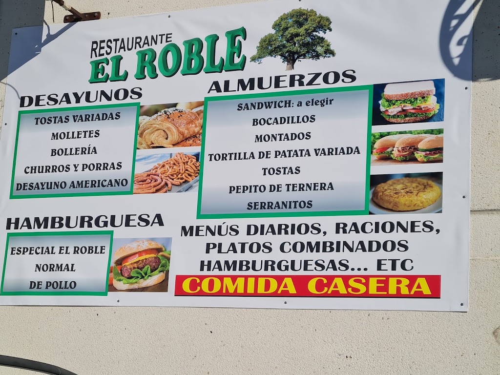 Bar Restaurante El Roble — Carta