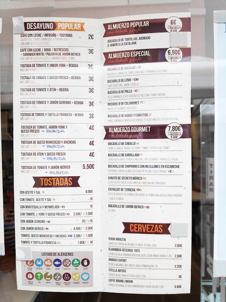 Bar Asensio — Carta