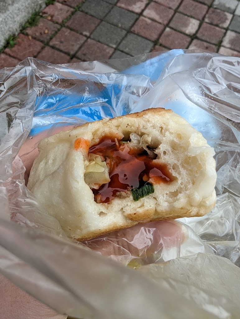 電子秤水煎包 的照片