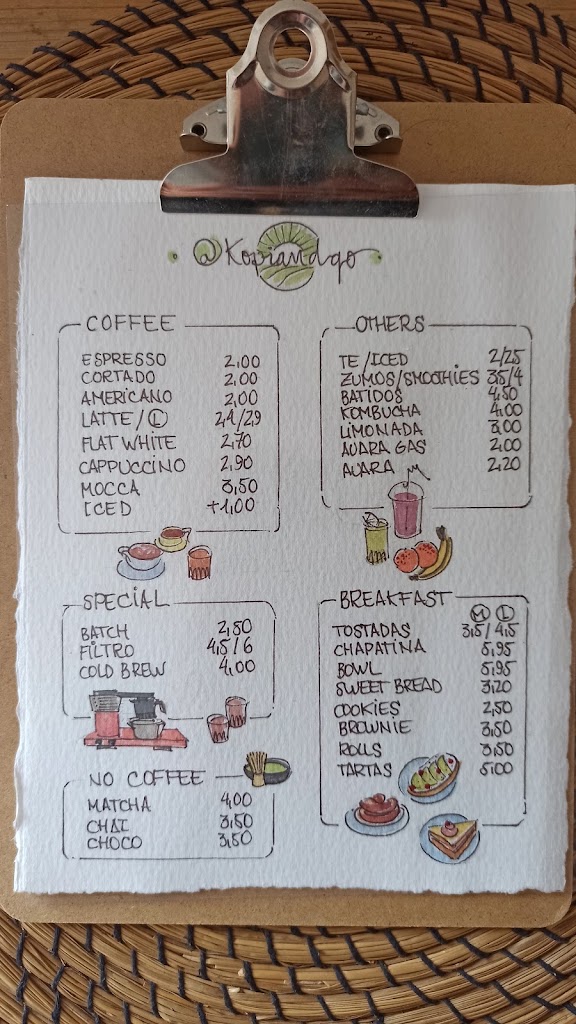 Kopiandgo Specialty Coffee — Carta