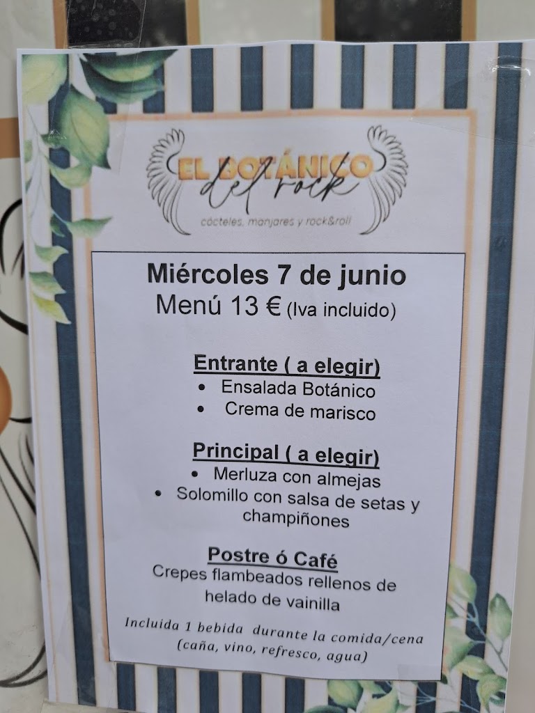 El Botanico del Rock — Carta