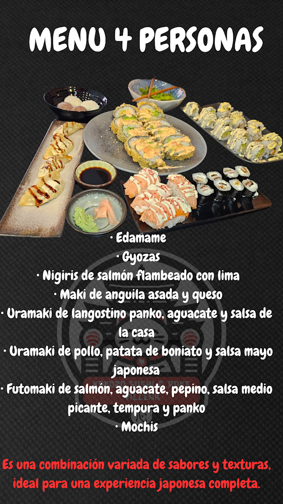 Kokoro Sushi & Poke — Carta