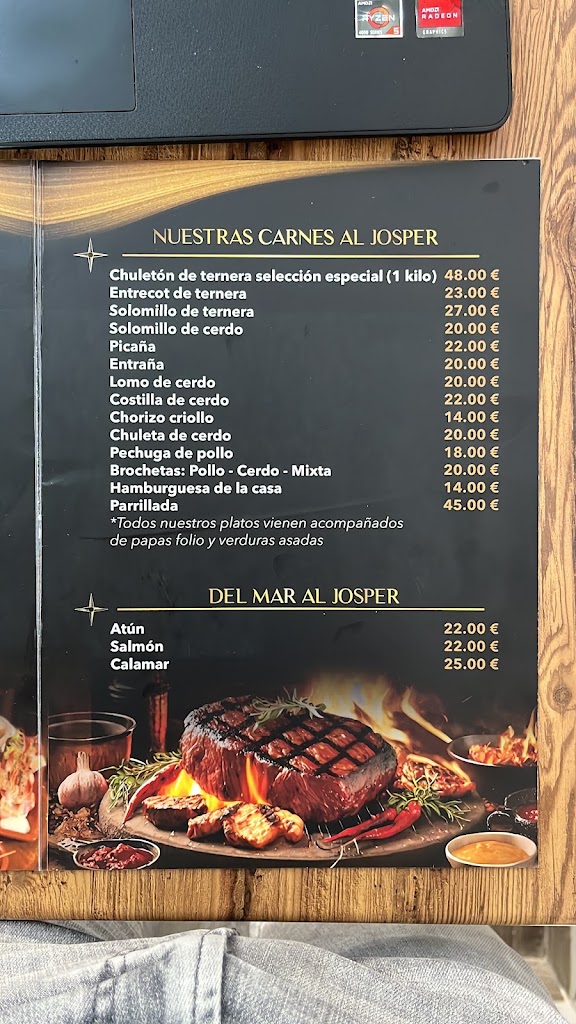 Tramontana Restaurante — Carta