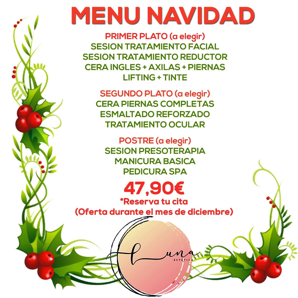 Centro de Estetica Luna — Carta