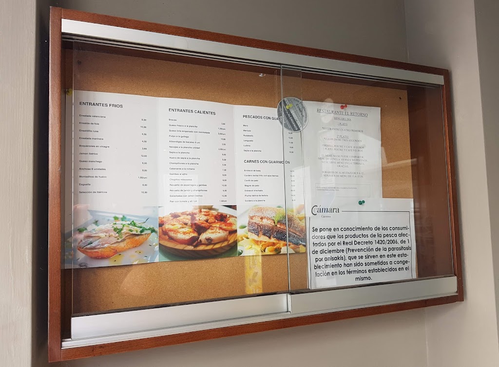 Restaurante EL RETORNO — Carta