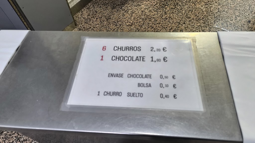 Churreria Carranaca — Carta