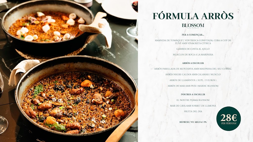 Blossom Gastrobar — Carta