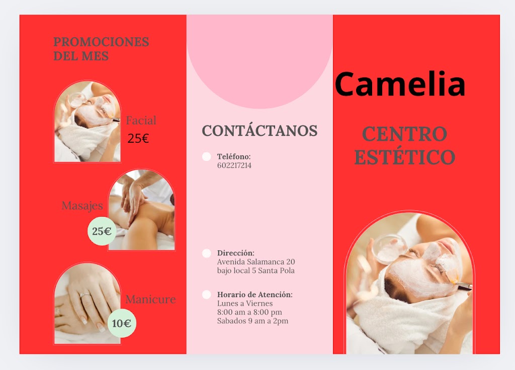 Camelia Centro De Estetica — Carta