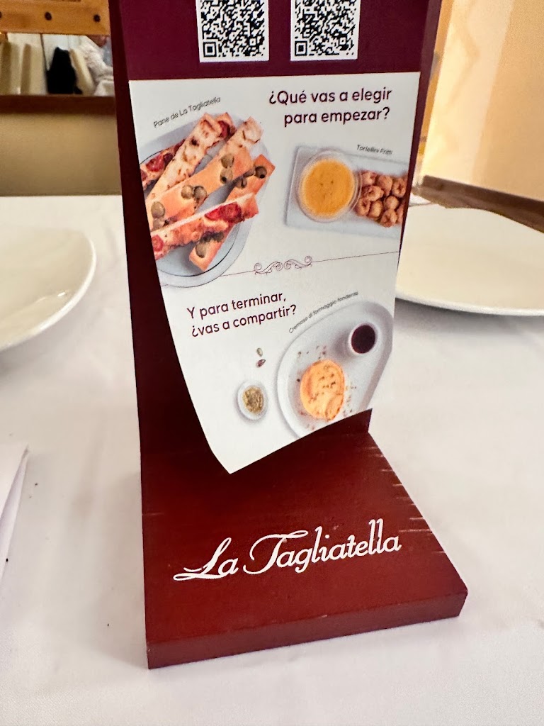 Restaurante La Tagliatella | Talavera de la Reina — Carta