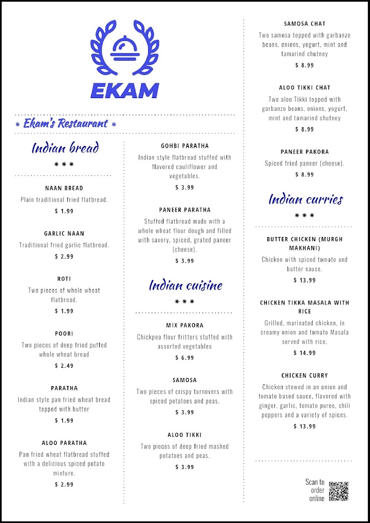  Ekam's Restaurant.