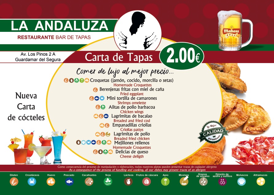 La Andaluza Guardamar — Carta