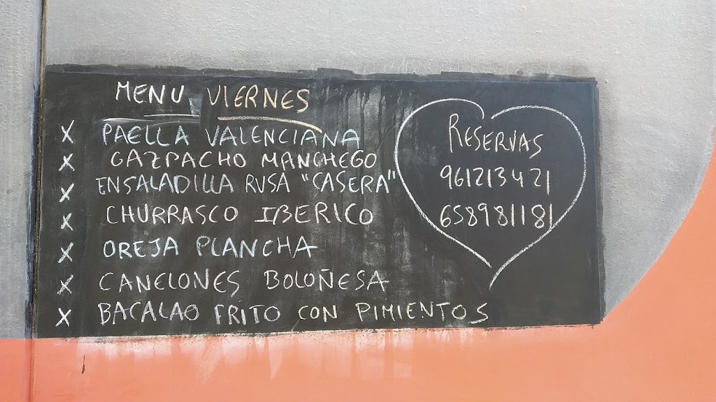 Restaurante Casa Pilar — Carta