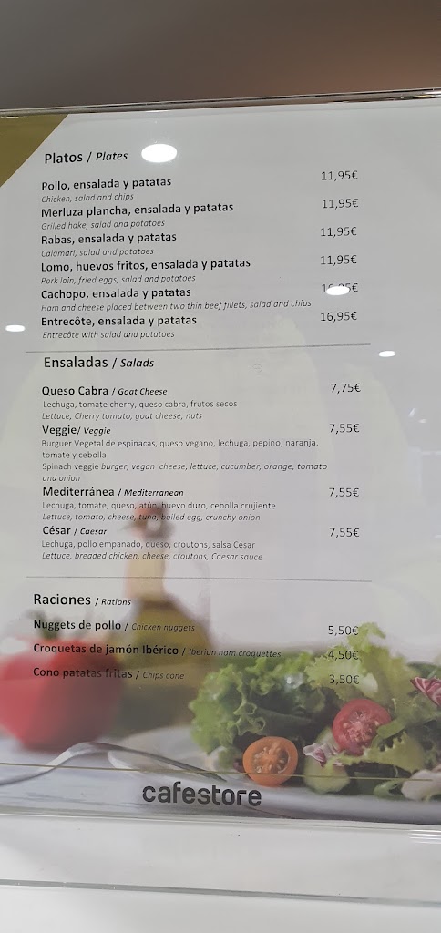 Cafestore Hernani Francia — Carta