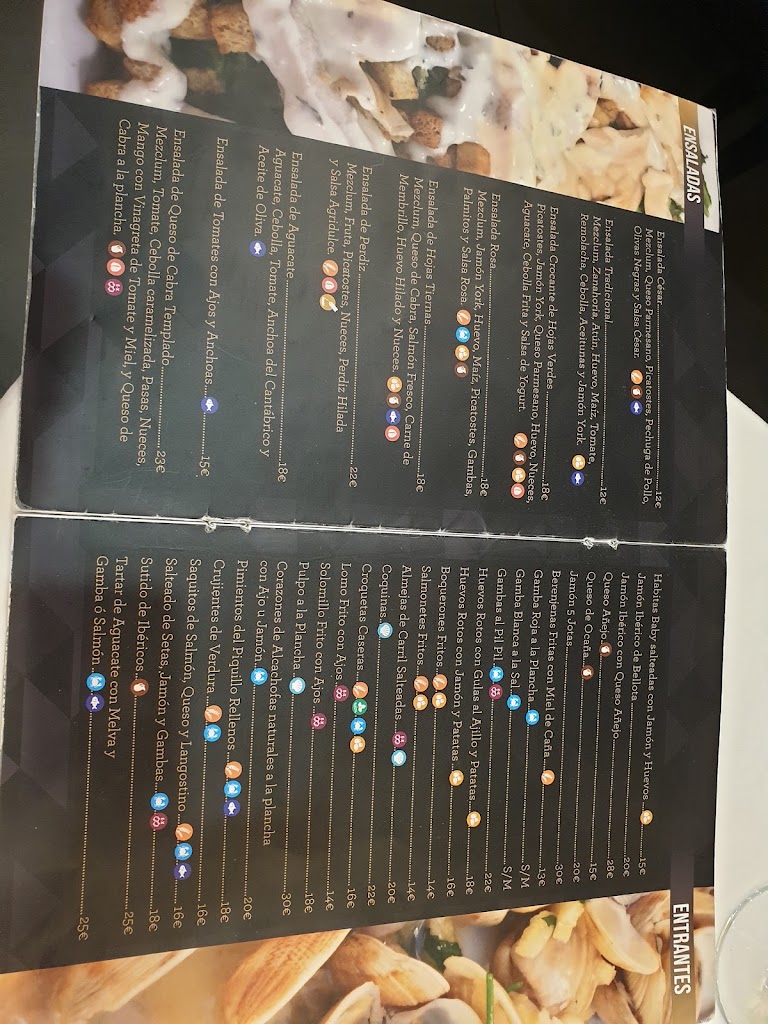 Restaurante Jose Florida — Carta