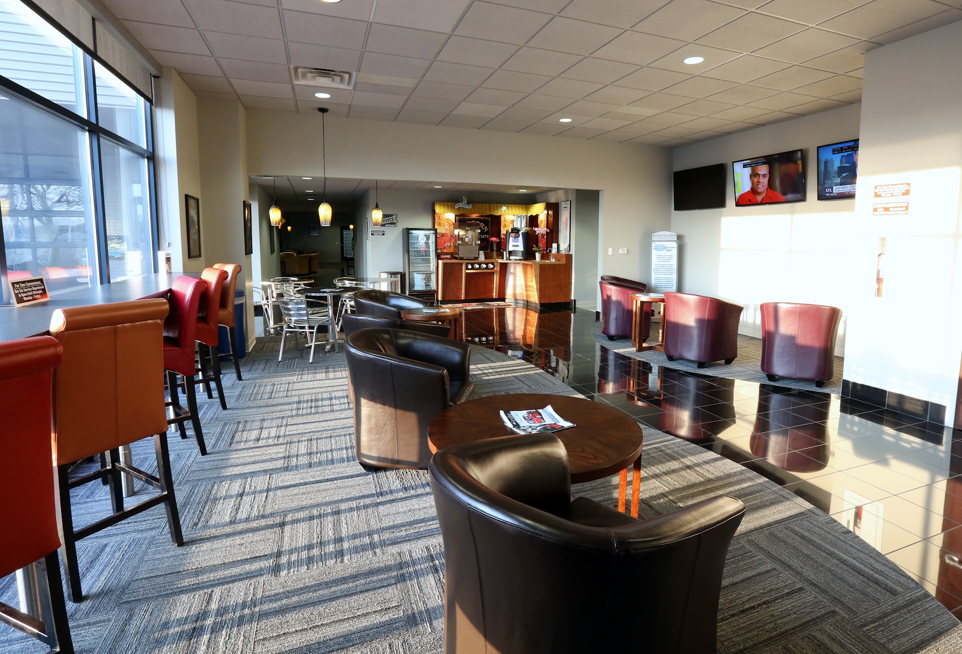 Kayser Chrysler Center's Waiting Room