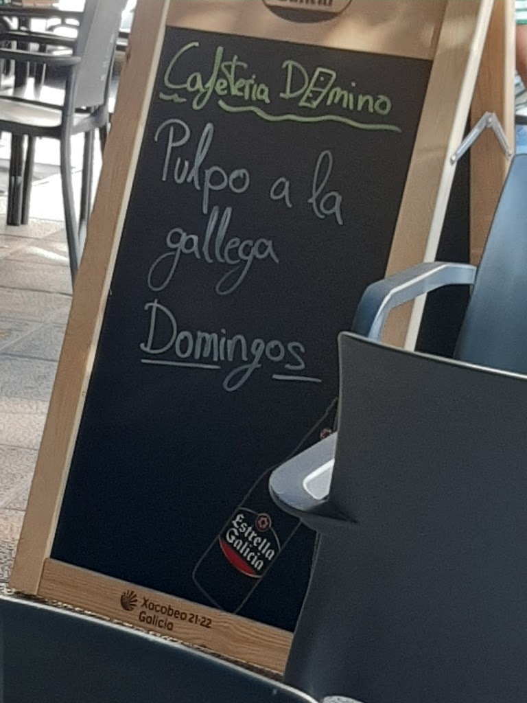 Bar Cafeteria Domino — Carta