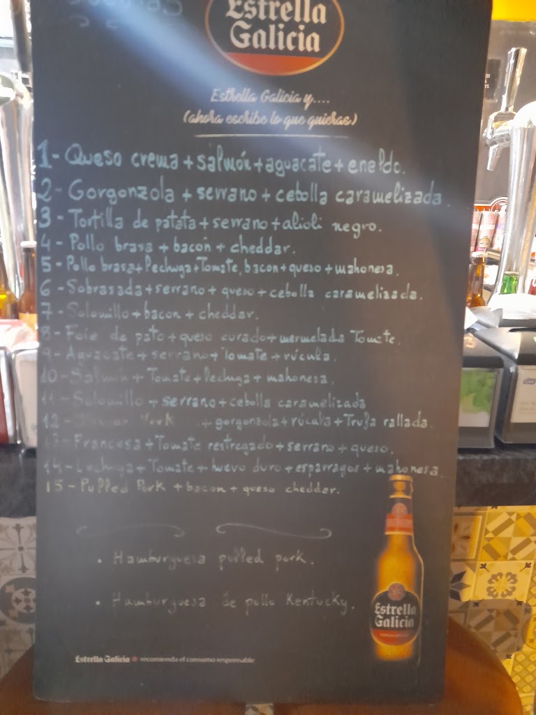Cerveceria tot per l'aire — Carta