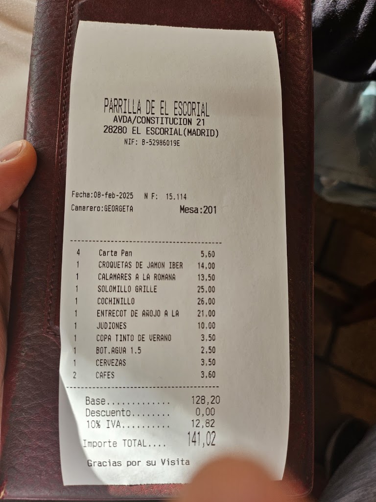Restaurante Parrilla del Escorial — Mas recientes