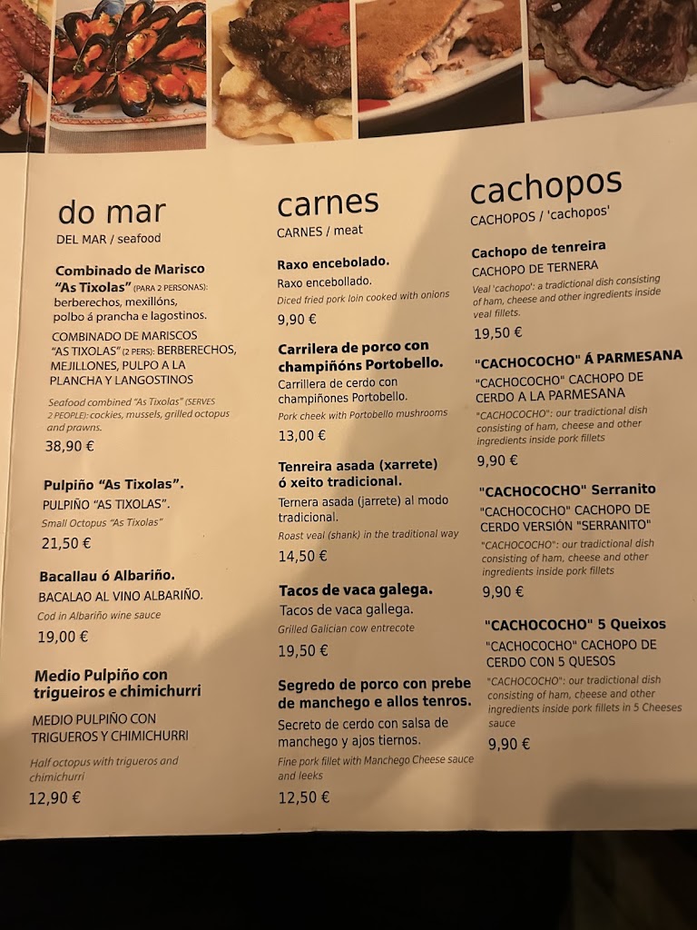 As Tixolas — Carta