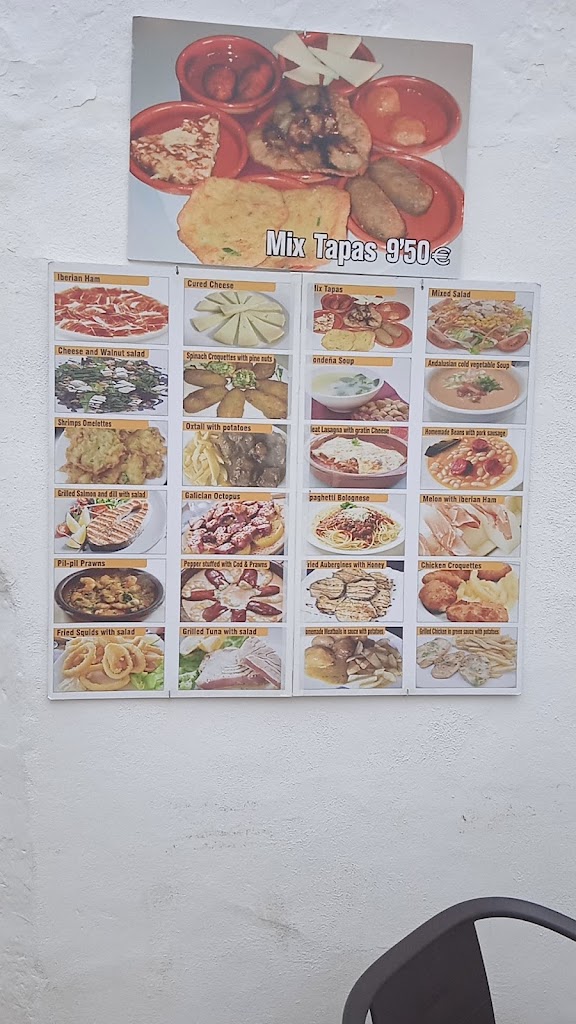 Restaurante the deception — Carta