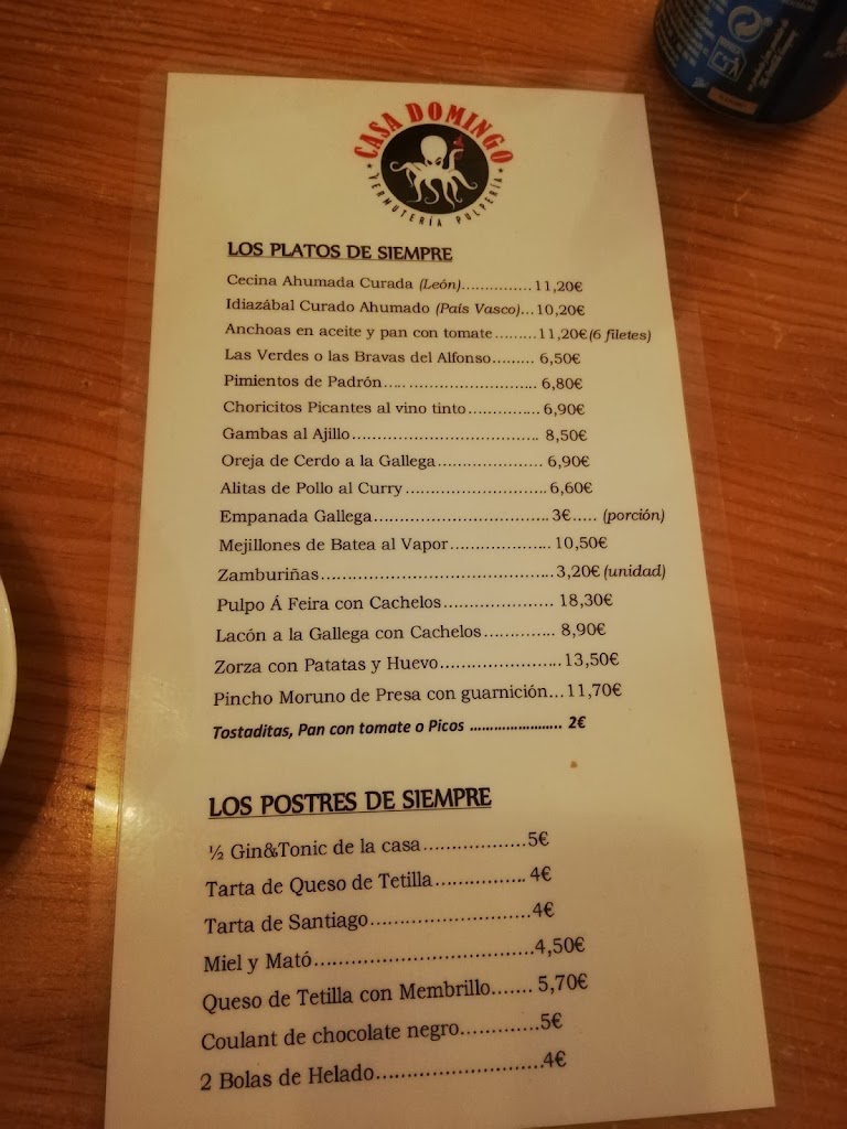 Casa Domingo SANT BOI — Carta