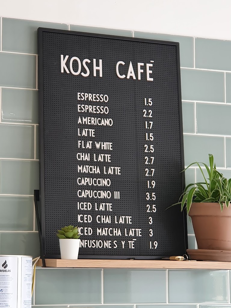 Kosh Cafe — Carta