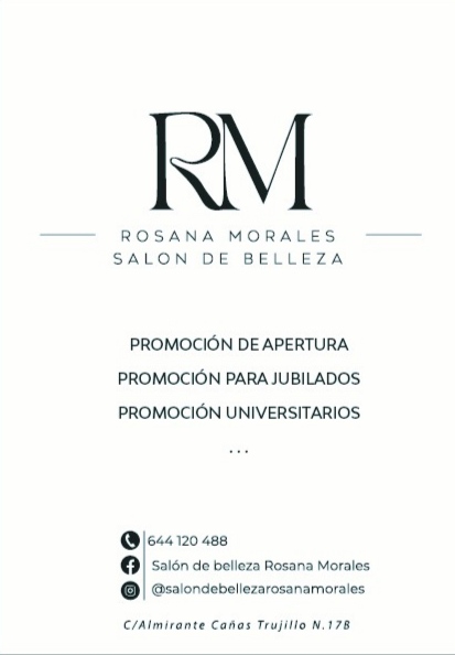 Salon de Belleza Rosana Morales — Carta