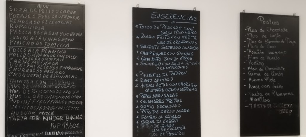 Restaurante Hermanos Garcia J.M.D. — Carta