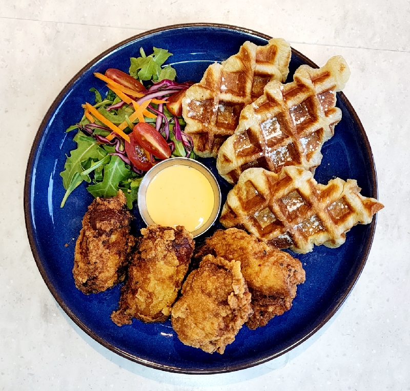 Chicken and waffles