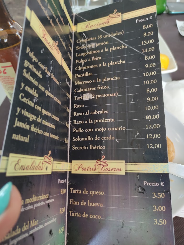 Cafeteria Beirut — Carta