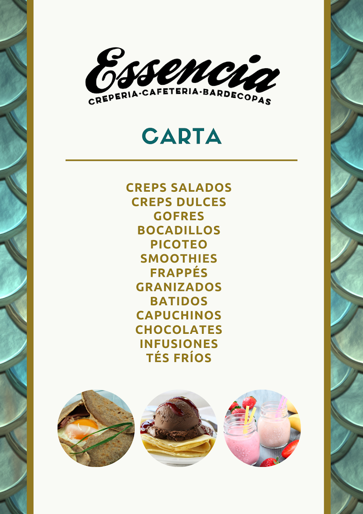 Creperia Essencia — Carta