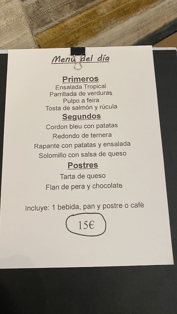 La Terraza Restaurante — Carta