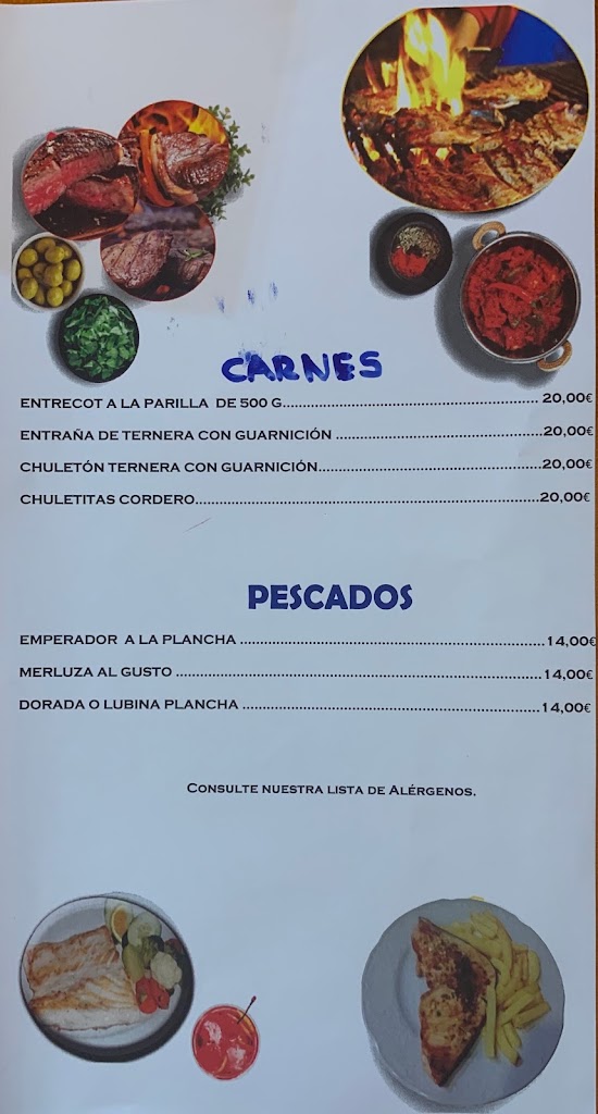 Galo's Bar — Carta