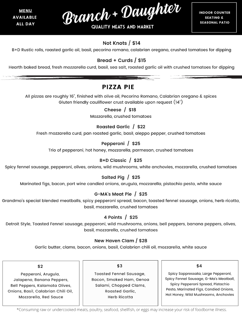  Branch + Daughter, Quality Meats and Market