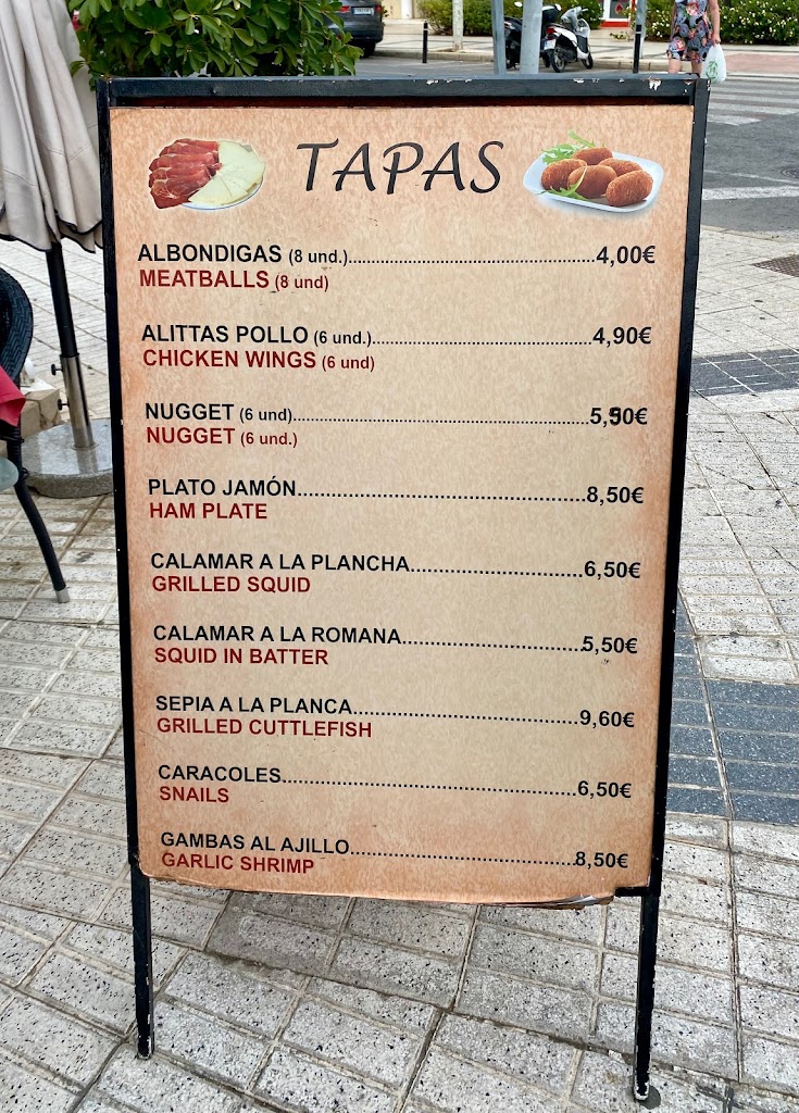 RESTAURANTE BOHEMIA — Carta