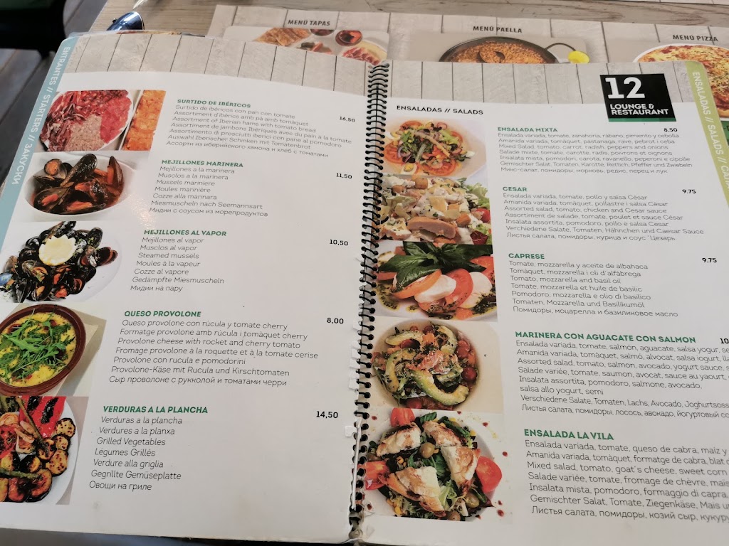 12 Lounge Restaurant — Carta