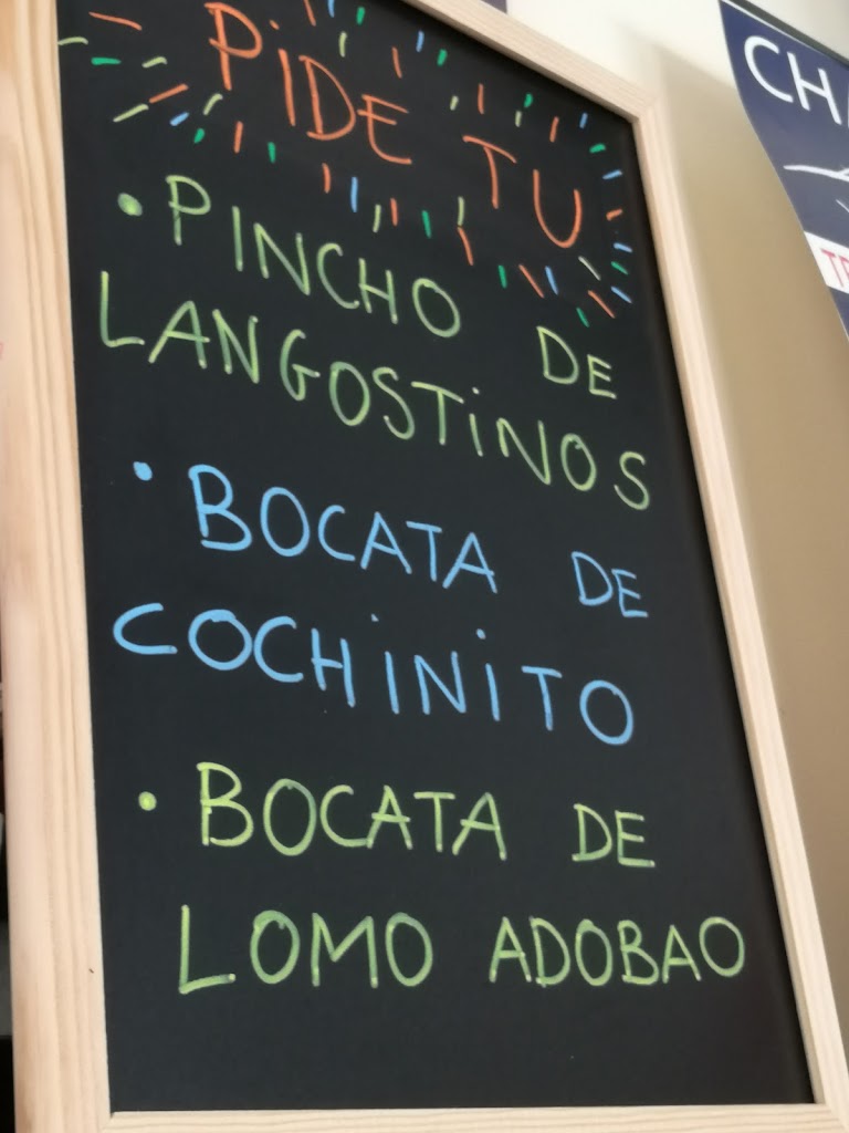 Bar Cafeteria David — Carta