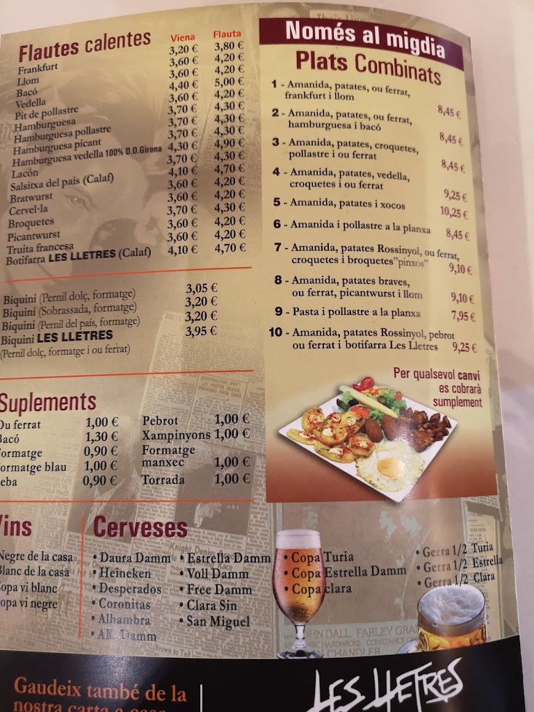 Les Lletres Frankfurt — Carta